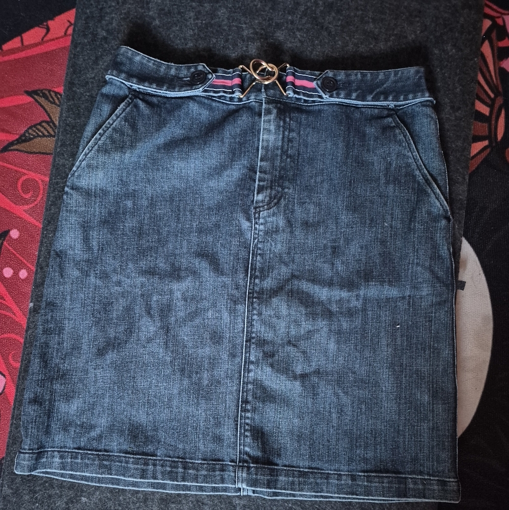 Talbots Blue Denim Pencil Skirt